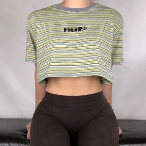 BOGO‎ FREE HUF Striped Crop Top Size L